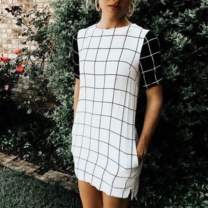 Black and white top shop dress
